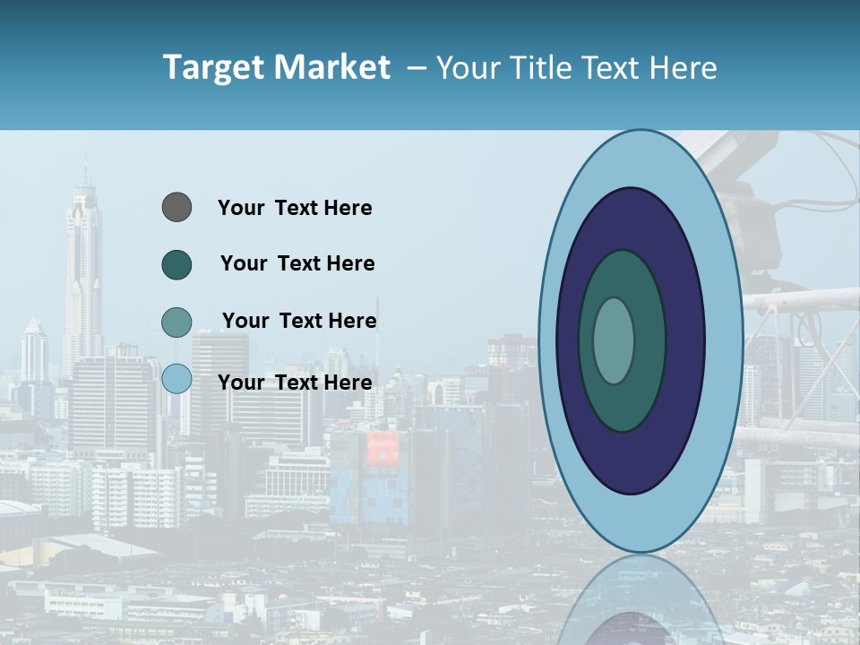 A Security Camera On Top Of A Building In A City PowerPoint Template