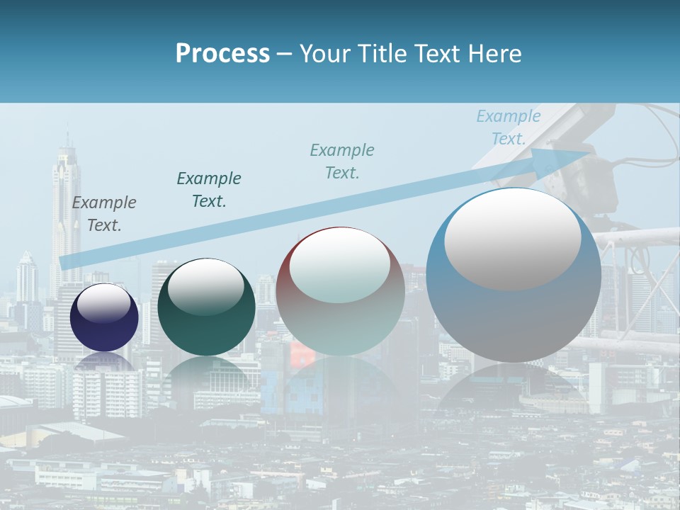 A Security Camera On Top Of A Building In A City PowerPoint Template