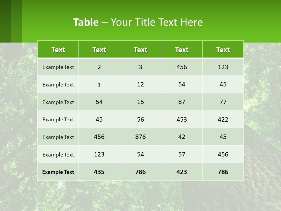 A Tree With The Sun Shining Through It PowerPoint Template
