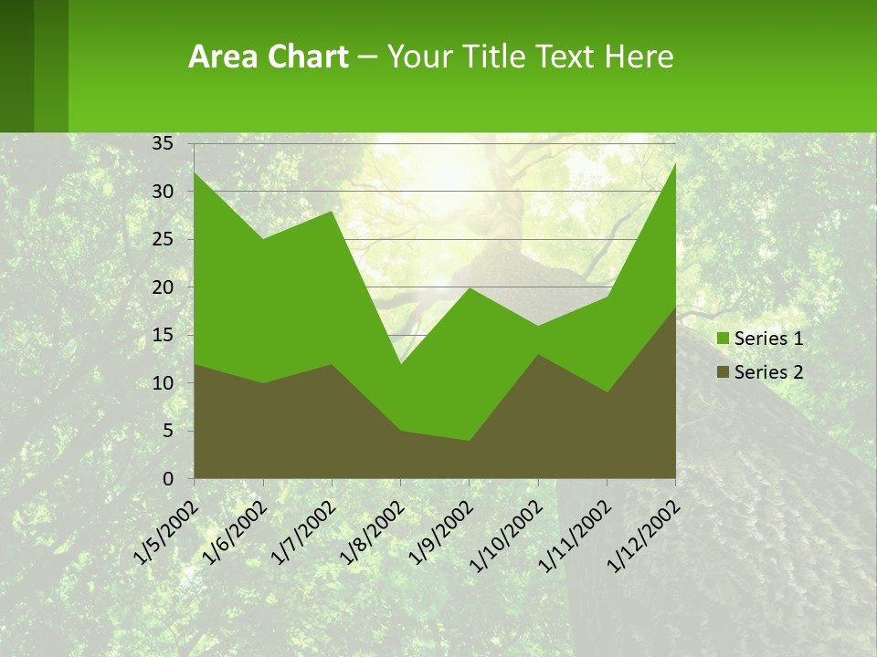 A Tree With The Sun Shining Through It PowerPoint Template