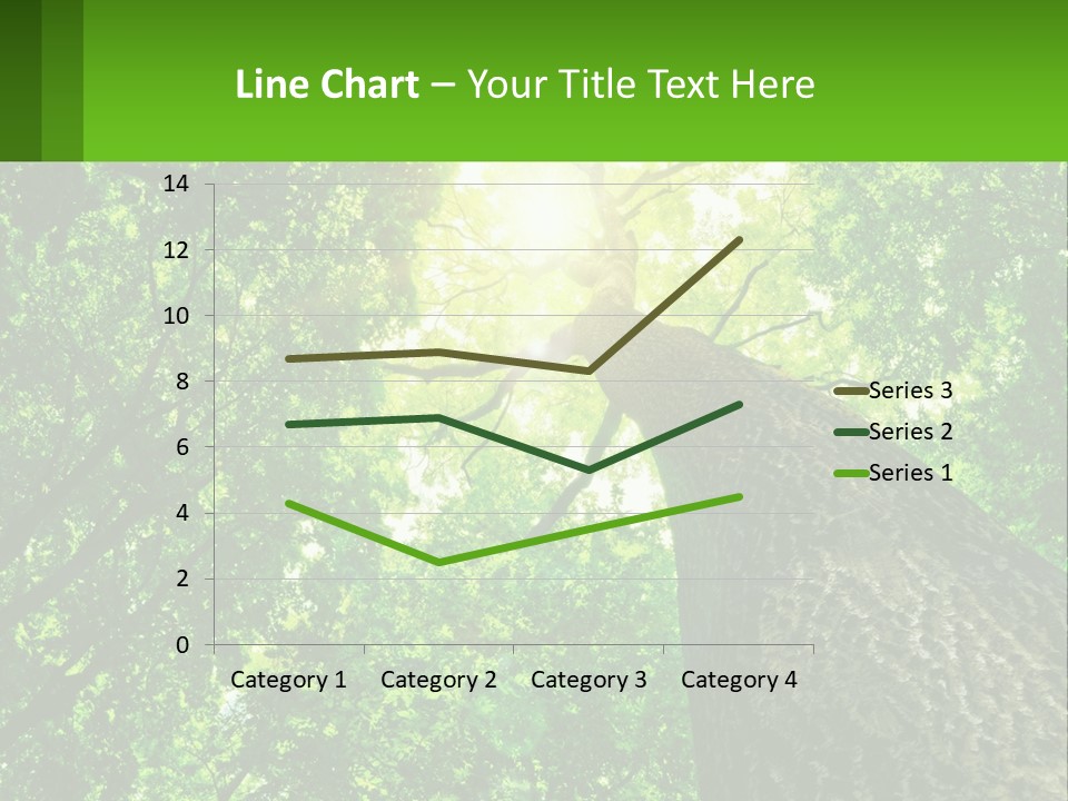 A Tree With The Sun Shining Through It PowerPoint Template