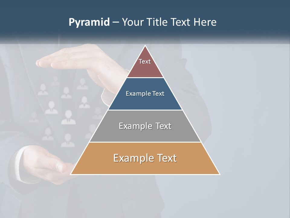 A Man In A Business Suit Holding Out His Hands PowerPoint Template