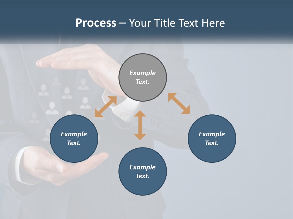 A Man In A Business Suit Holding Out His Hands PowerPoint Template