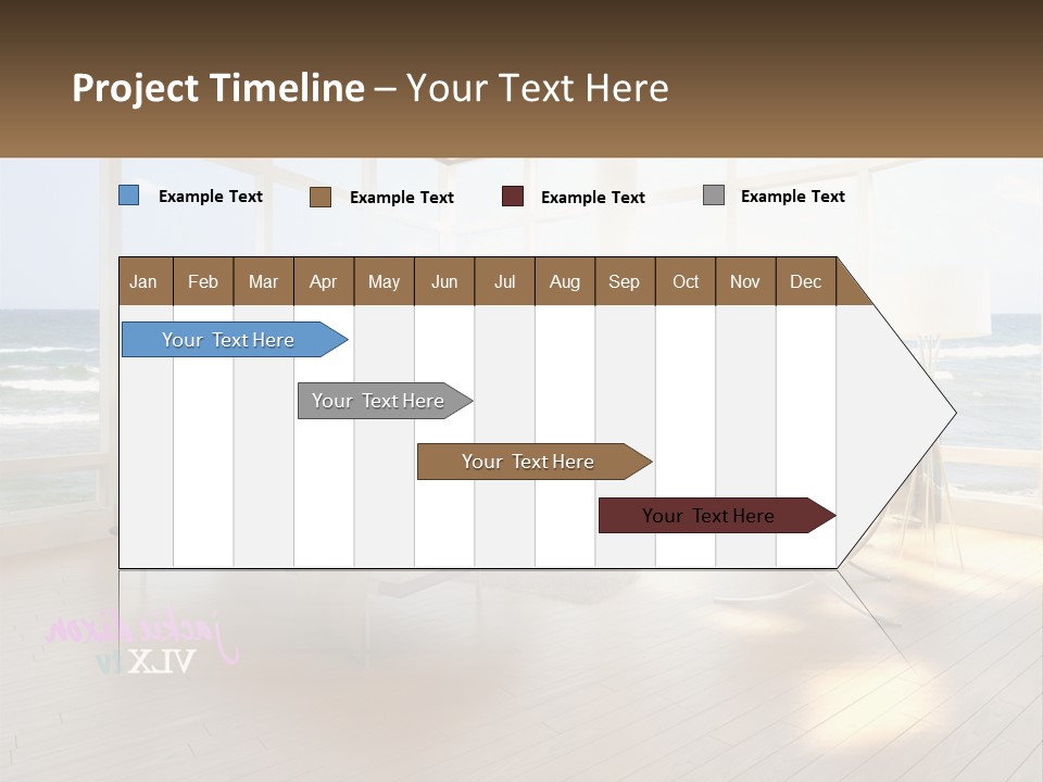 A Living Room Filled With Furniture And A Large Window PowerPoint Template