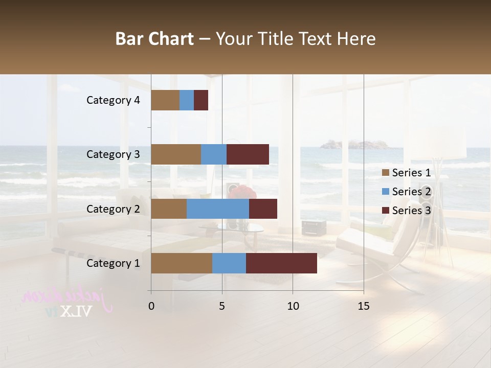 A Living Room Filled With Furniture And A Large Window PowerPoint Template
