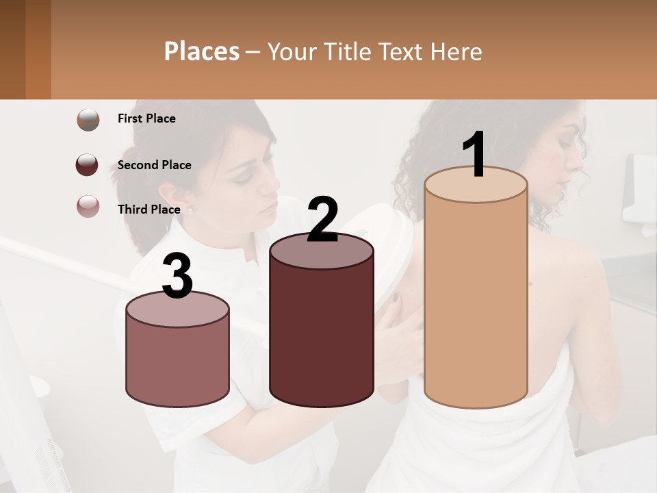 A Woman Getting Her Back Examined By A Doctor PowerPoint Template