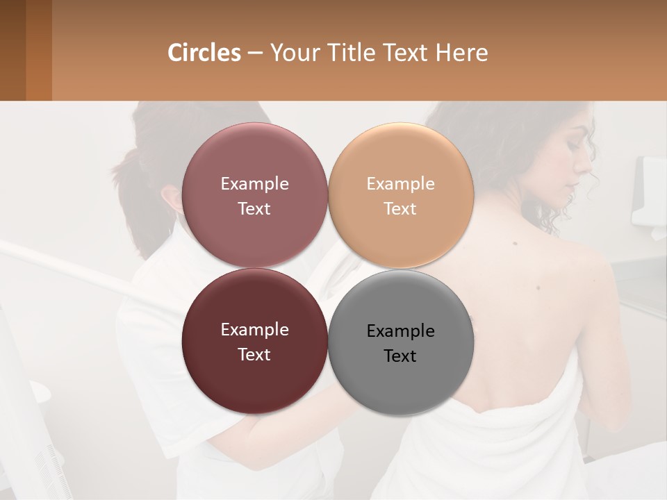 A Woman Getting Her Back Examined By A Doctor PowerPoint Template