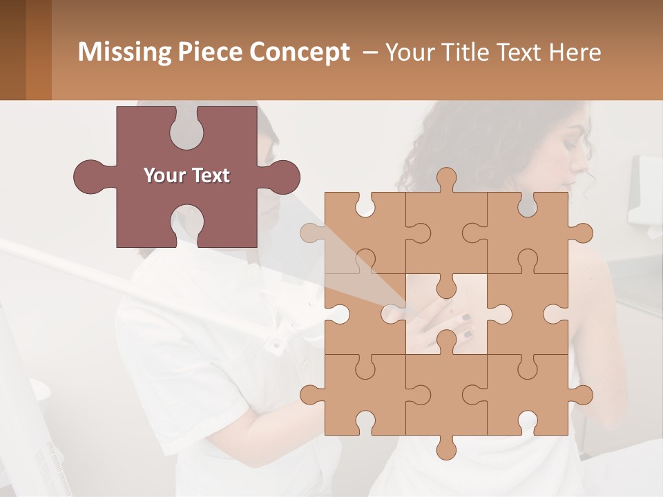 A Woman Getting Her Back Examined By A Doctor PowerPoint Template