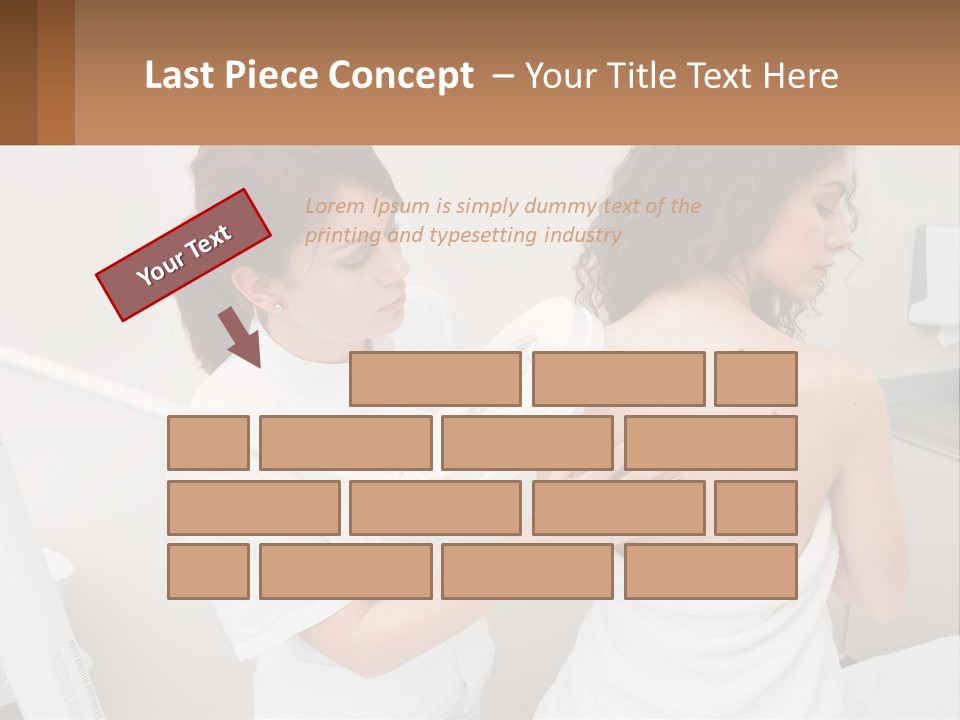 A Woman Getting Her Back Examined By A Doctor PowerPoint Template