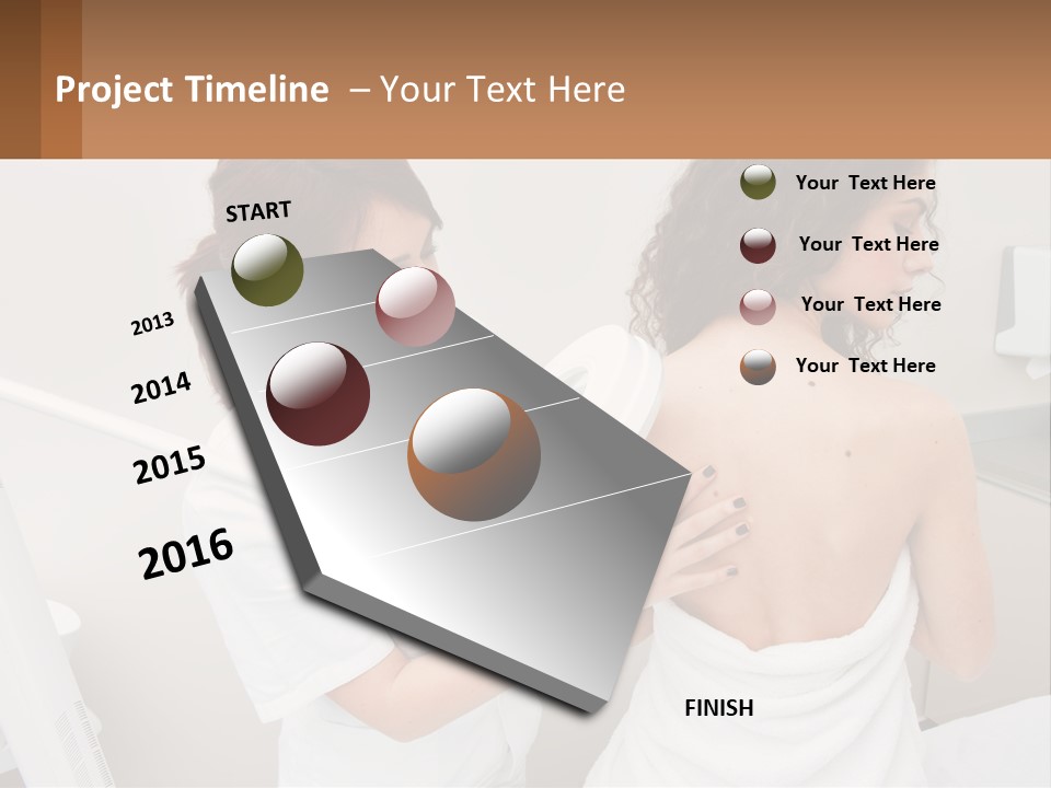 A Woman Getting Her Back Examined By A Doctor PowerPoint Template