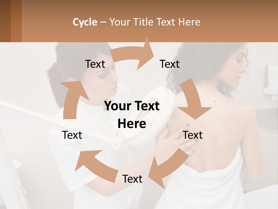 A Woman Getting Her Back Examined By A Doctor PowerPoint Template