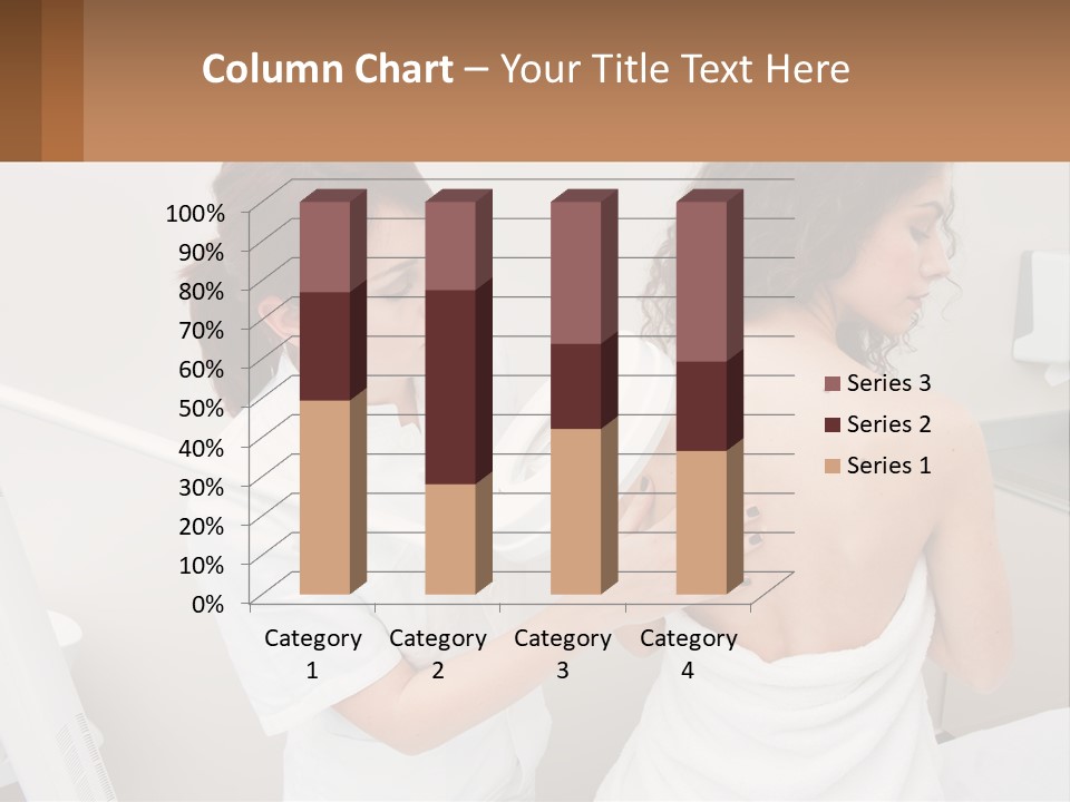 A Woman Getting Her Back Examined By A Doctor PowerPoint Template