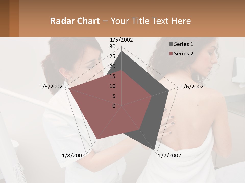 A Woman Getting Her Back Examined By A Doctor PowerPoint Template