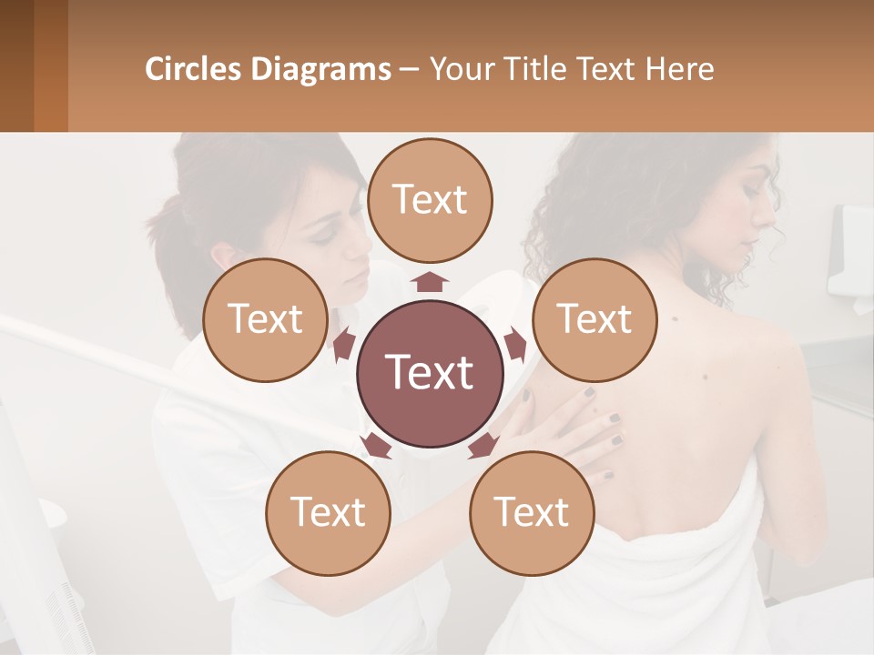 A Woman Getting Her Back Examined By A Doctor PowerPoint Template