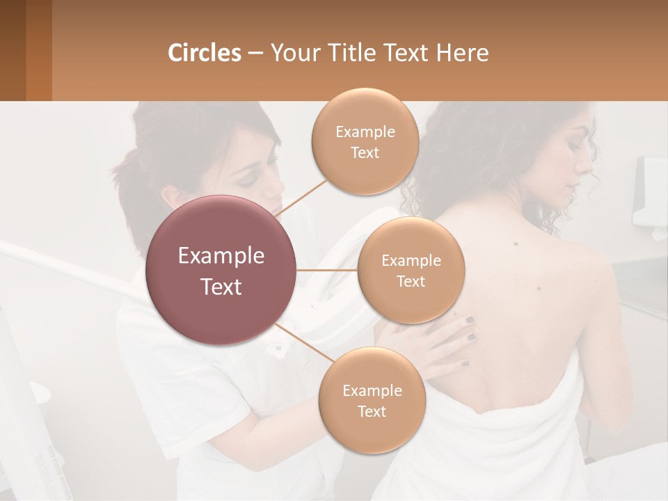 A Woman Getting Her Back Examined By A Doctor PowerPoint Template