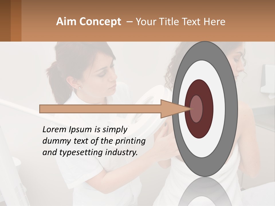 A Woman Getting Her Back Examined By A Doctor PowerPoint Template