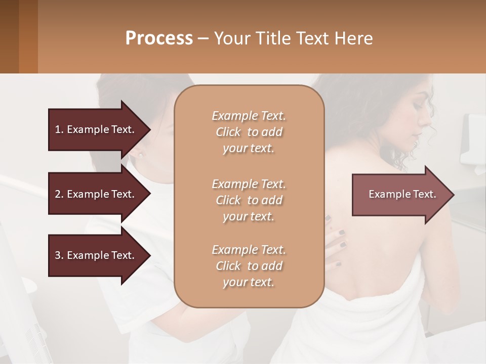 A Woman Getting Her Back Examined By A Doctor PowerPoint Template