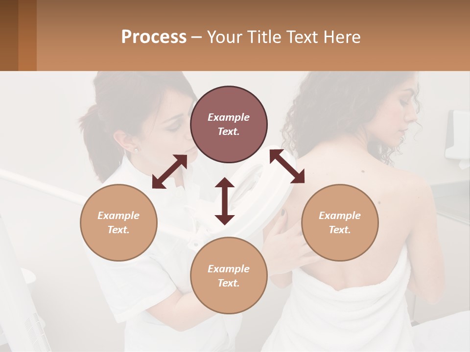 A Woman Getting Her Back Examined By A Doctor PowerPoint Template