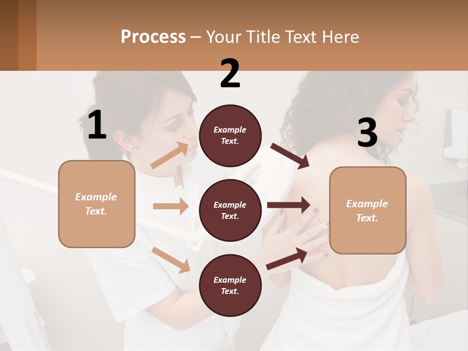 A Woman Getting Her Back Examined By A Doctor PowerPoint Template