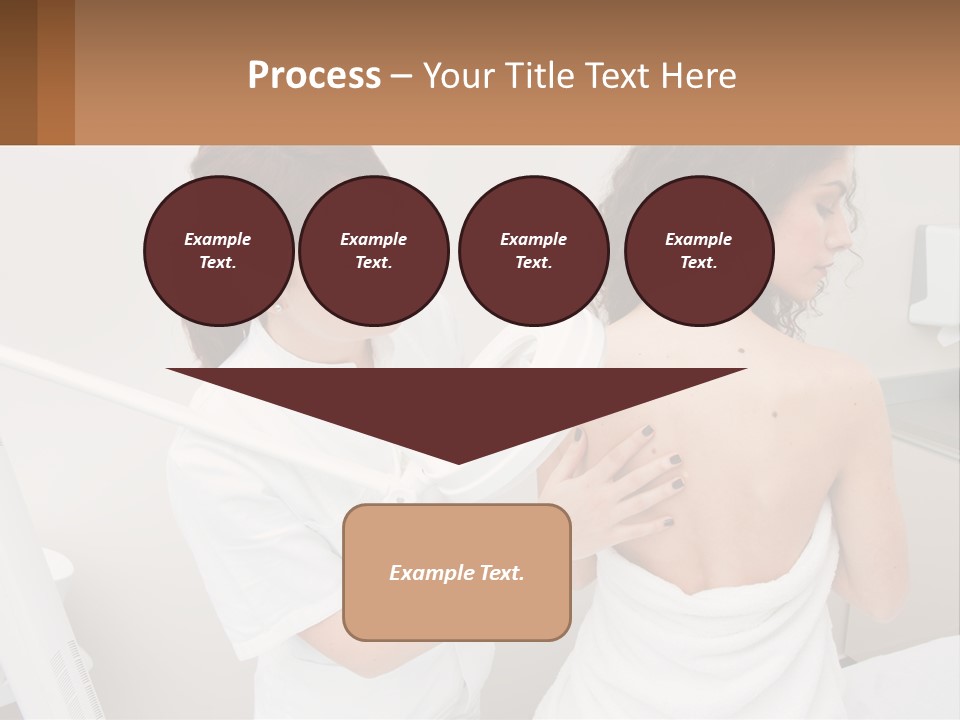 A Woman Getting Her Back Examined By A Doctor PowerPoint Template