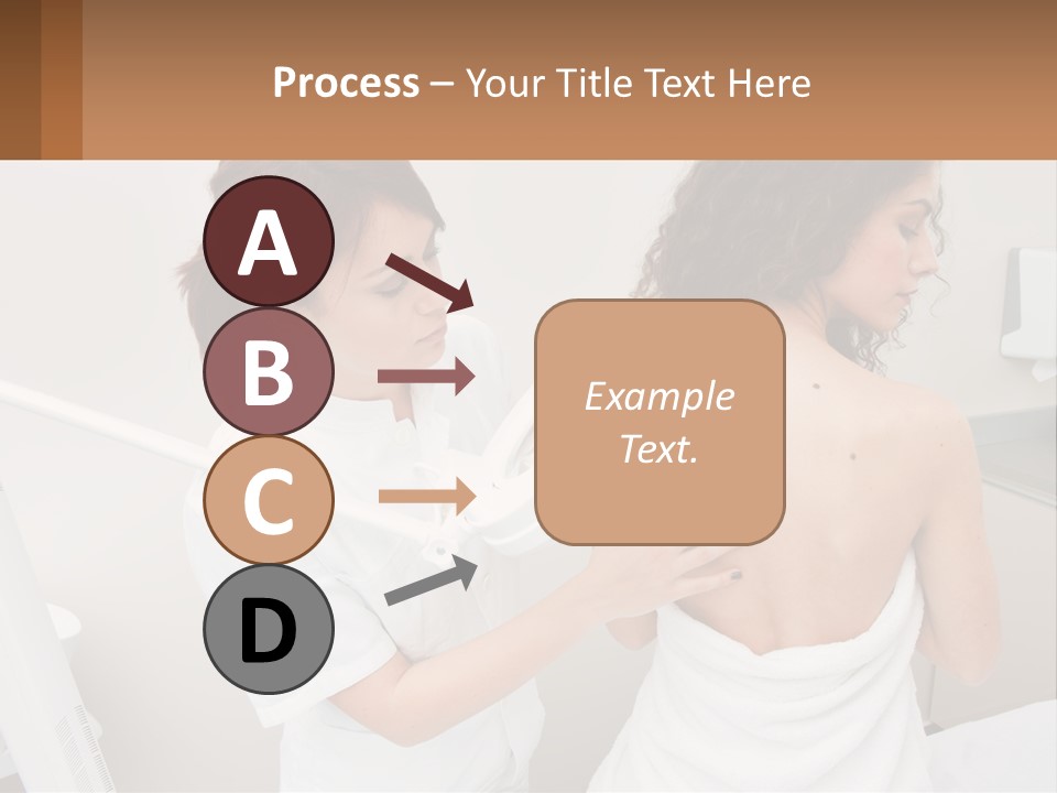 A Woman Getting Her Back Examined By A Doctor PowerPoint Template