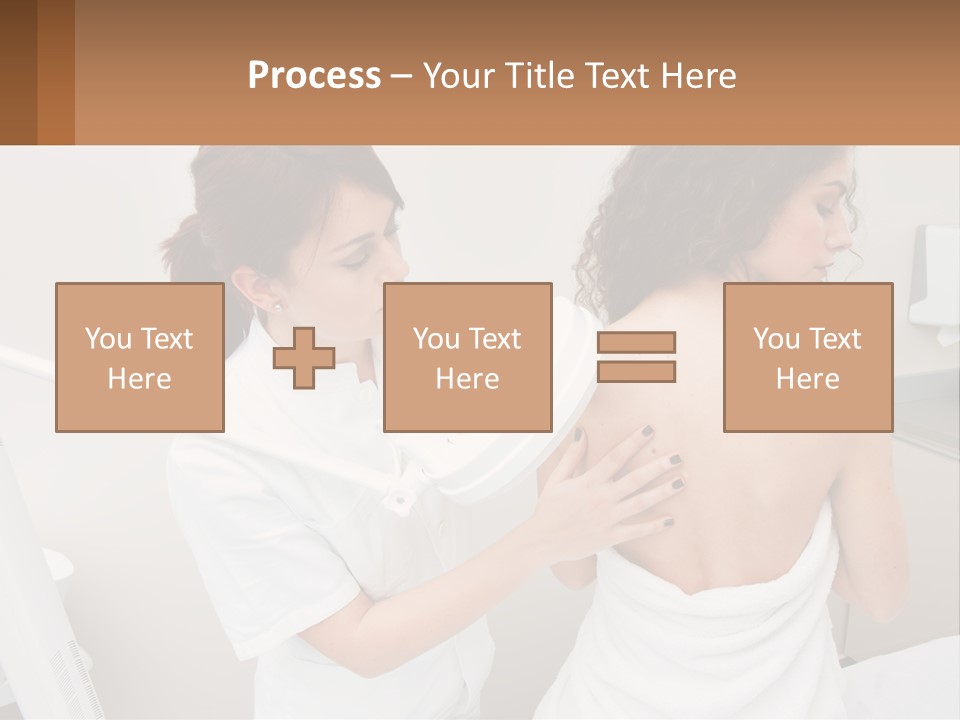 A Woman Getting Her Back Examined By A Doctor PowerPoint Template