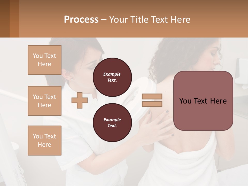 A Woman Getting Her Back Examined By A Doctor PowerPoint Template