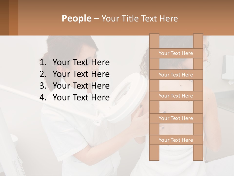 A Woman Getting Her Back Examined By A Doctor PowerPoint Template