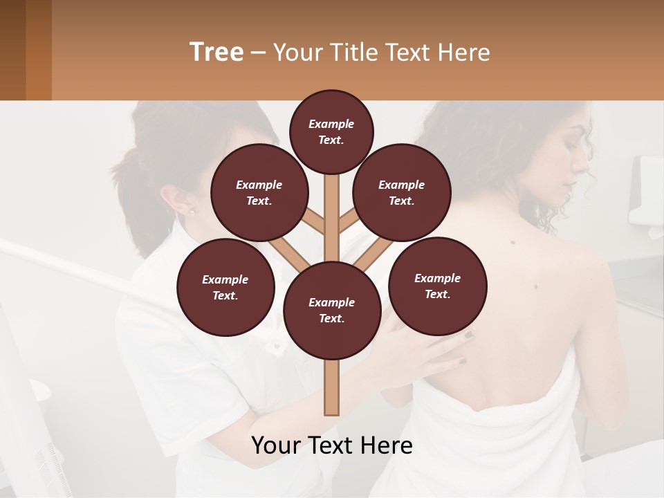 A Woman Getting Her Back Examined By A Doctor PowerPoint Template