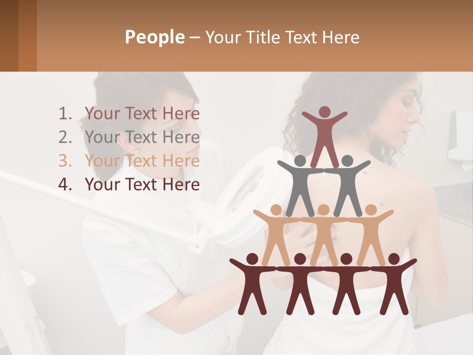 A Woman Getting Her Back Examined By A Doctor PowerPoint Template
