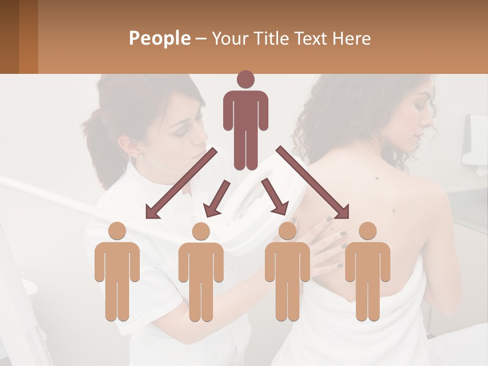 A Woman Getting Her Back Examined By A Doctor PowerPoint Template