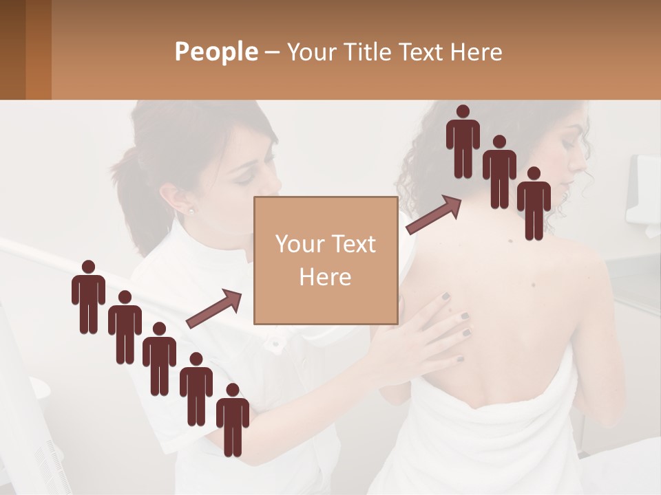 A Woman Getting Her Back Examined By A Doctor PowerPoint Template