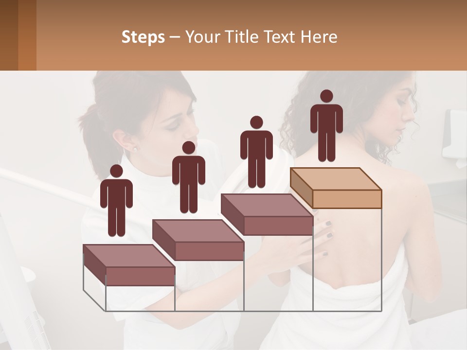 A Woman Getting Her Back Examined By A Doctor PowerPoint Template