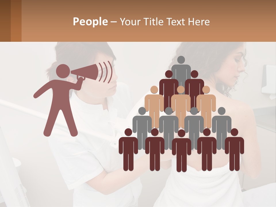 A Woman Getting Her Back Examined By A Doctor PowerPoint Template