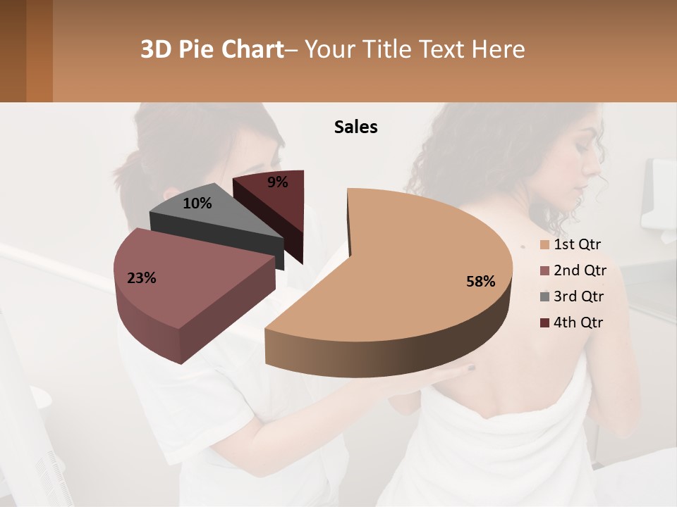 A Woman Getting Her Back Examined By A Doctor PowerPoint Template