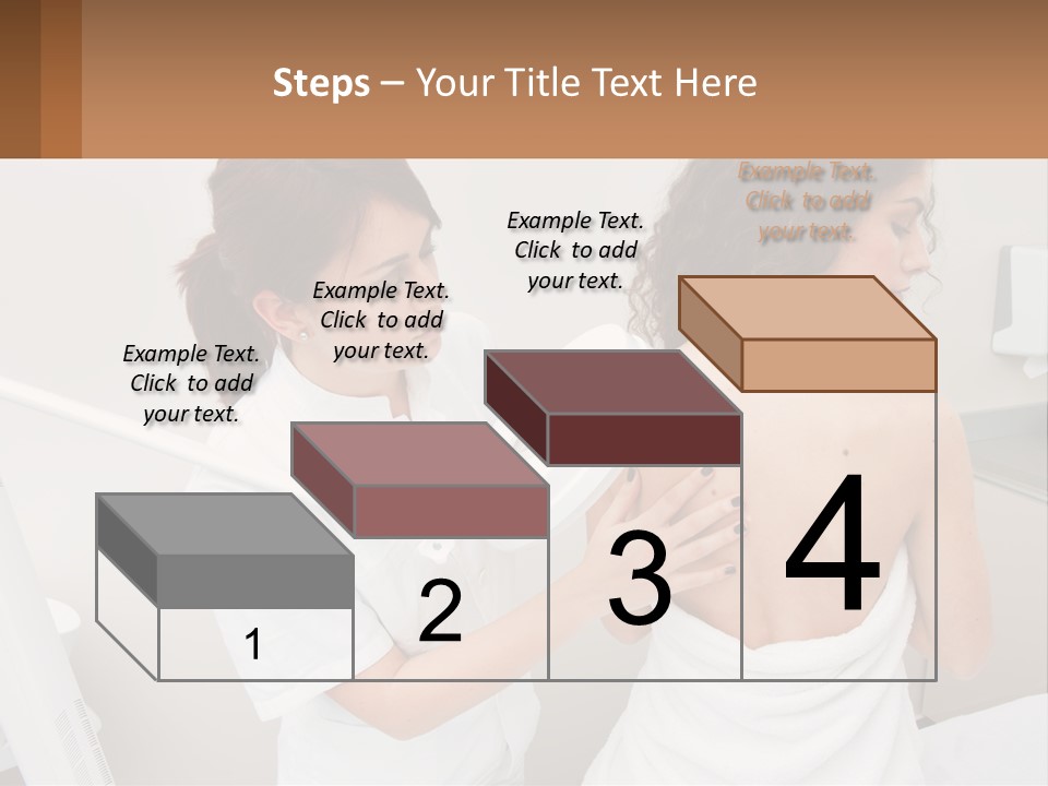 A Woman Getting Her Back Examined By A Doctor PowerPoint Template