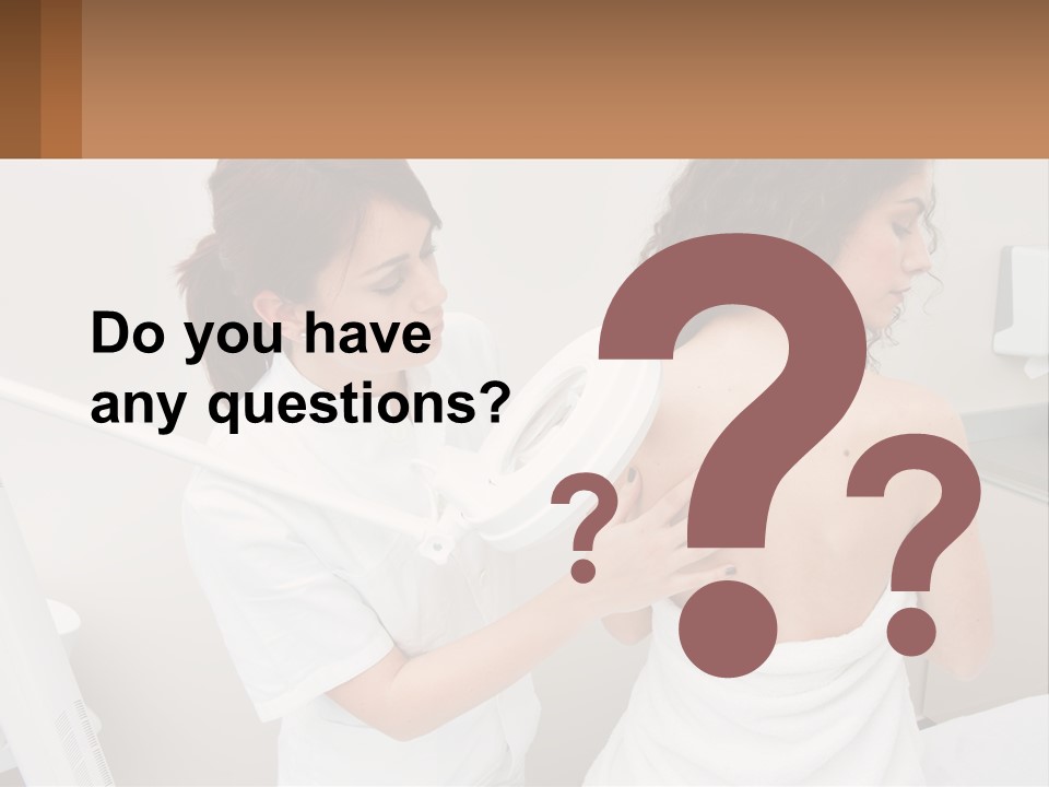 A Woman Getting Her Back Examined By A Doctor PowerPoint Template
