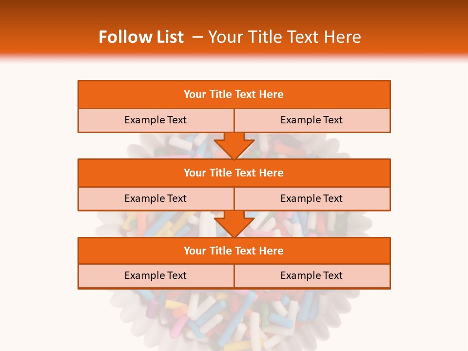 A Cup Full Of Colorful Sprinkles On A White Background PowerPoint Template
