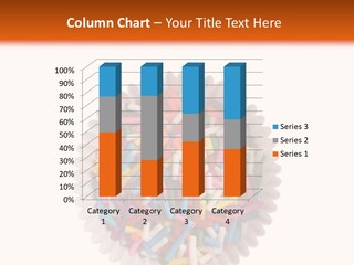 A Cup Full Of Colorful Sprinkles On A White Background PowerPoint Template