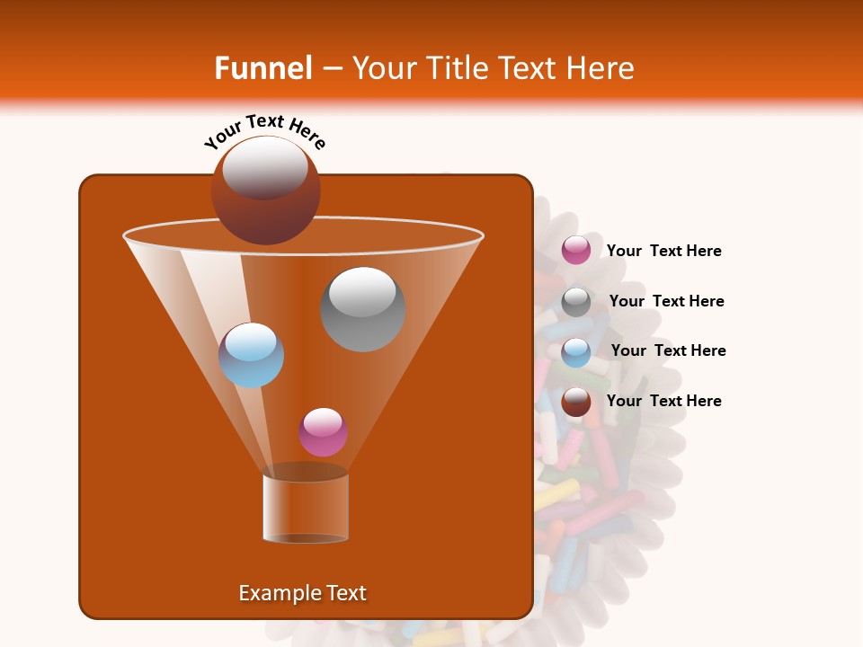 A Cup Full Of Colorful Sprinkles On A White Background PowerPoint Template
