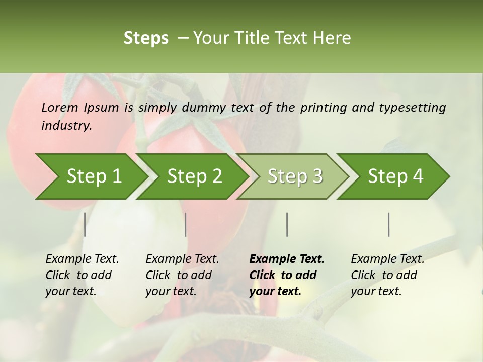 A Group Of Tomatoes Growing On A Tree PowerPoint Template