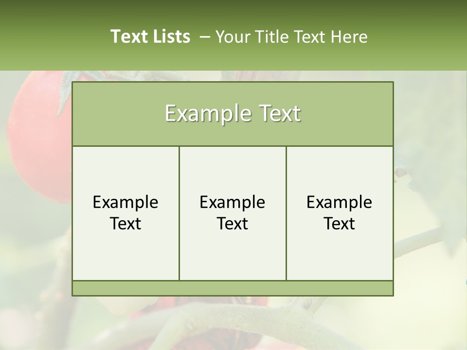 A Group Of Tomatoes Growing On A Tree PowerPoint Template