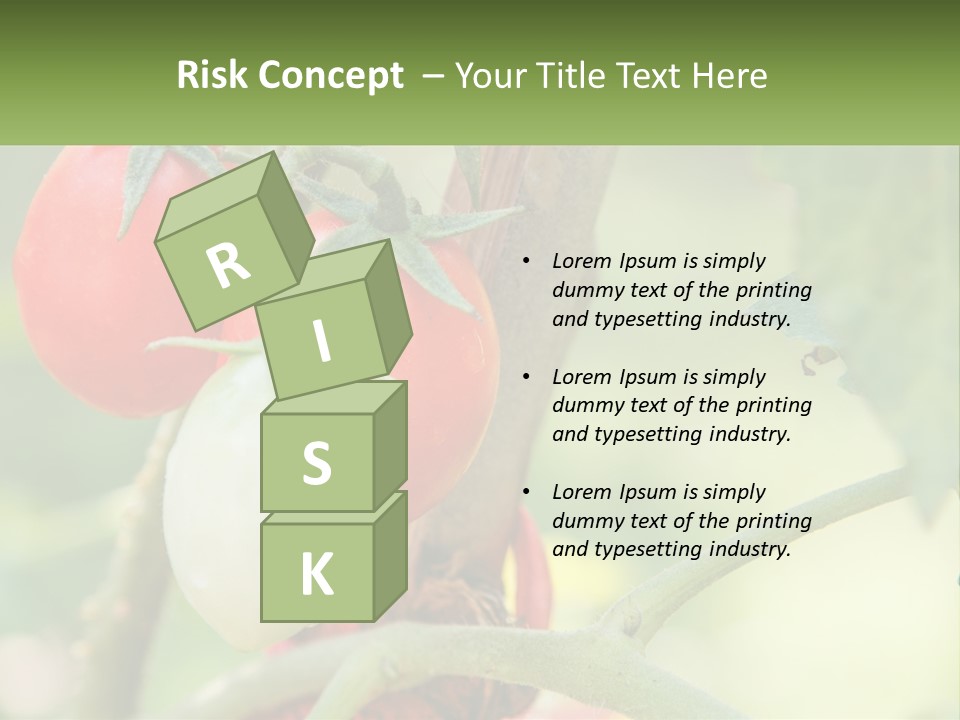 A Group Of Tomatoes Growing On A Tree PowerPoint Template