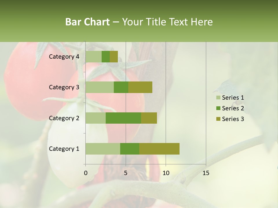 A Group Of Tomatoes Growing On A Tree PowerPoint Template