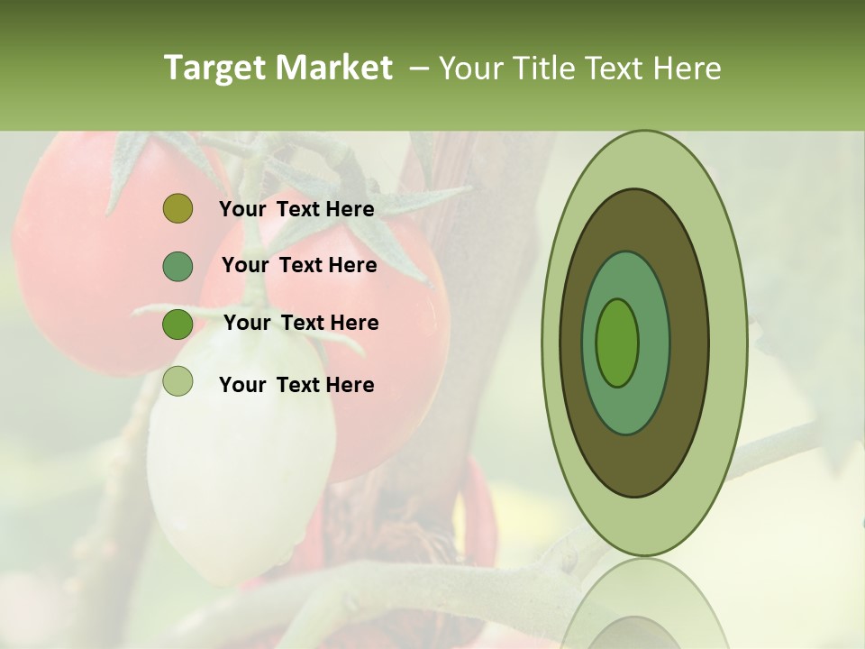 A Group Of Tomatoes Growing On A Tree PowerPoint Template