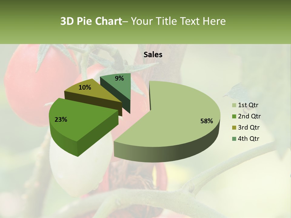 A Group Of Tomatoes Growing On A Tree PowerPoint Template