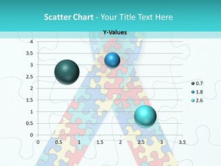 A Puzzle Piece With A Colorful Ribbon On It PowerPoint Template