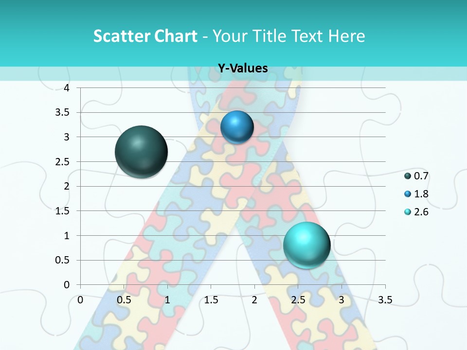 A Puzzle Piece With A Colorful Ribbon On It PowerPoint Template