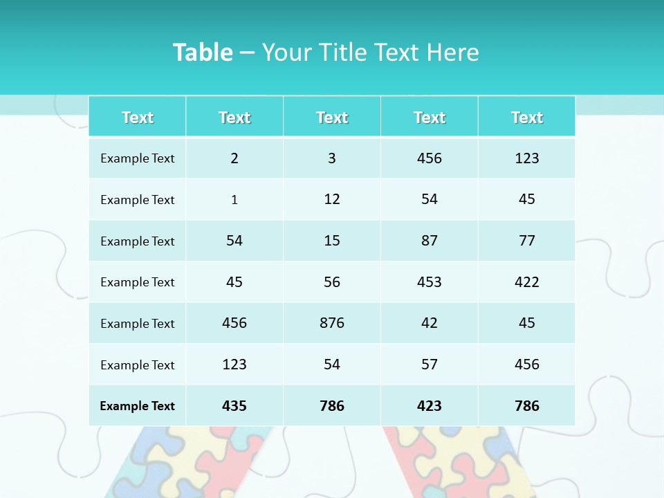 A Puzzle Piece With A Colorful Ribbon On It PowerPoint Template