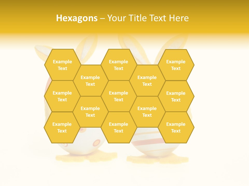 A Couple Of Eggs With Bunny Ears On Them PowerPoint Template